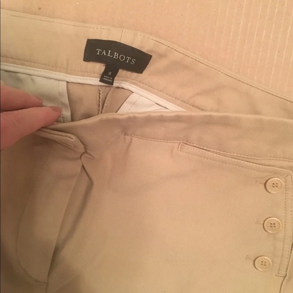 Talbots size 8 khakis and boutique blouse Lot of 2 - Picture 7 of 7